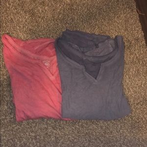 Pink and blue shirt bundle